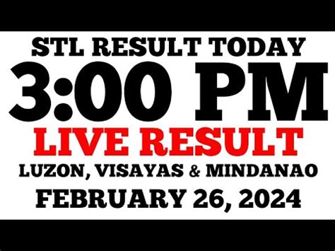 STL RESULT Today July 26, 2024 in Luzon, Visayas, Mindanao.